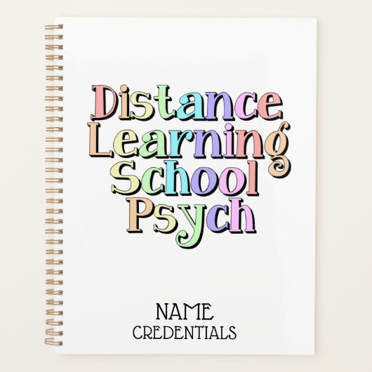 schoolpsycholoog planner (Voorkant)