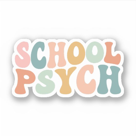 schoolpsycholoog | Schoolpsychologische student Sticker (Voorkant)