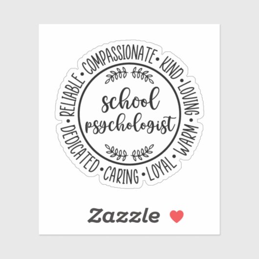 schoolpsycholoog | Schoolpsychologische student Sticker (Vel)