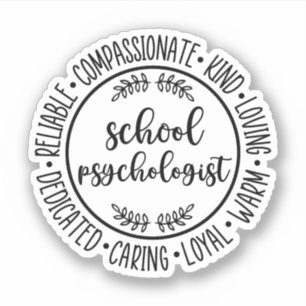 schoolpsycholoog Schoolpsychologische student Sticker