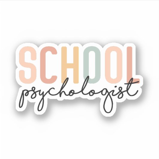schoolpsycholoog | Schoolpsychologische student Sticker (Voorkant)