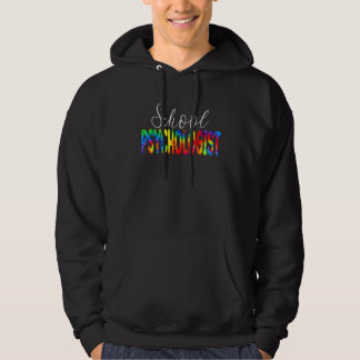 Schoolpsycholoog Tie Dye Terug naar school Waarder Hoodie