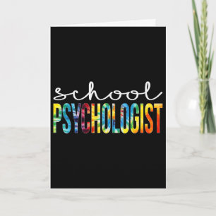 Schoolpsycholoog Tie Dye-waarderingsdag Byck Kaart