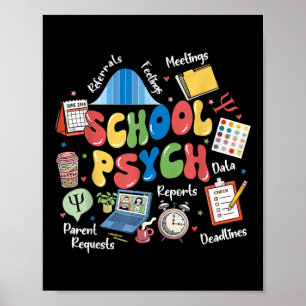 Schoolpsycholoog Waardering Mentale Gezondheid Bew Poster