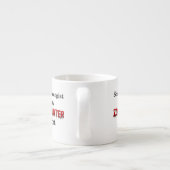 Schoolpsycholoog/Zombie Hunter Espresso Kop (Achterkant)