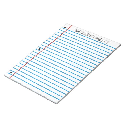 Schoolregel Notitieblok (Schuin)