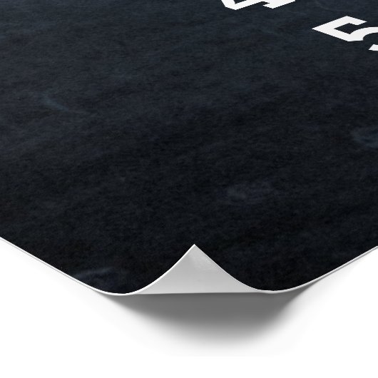 schoolregels Chalkboard klaslokaal Poster (Hoek)