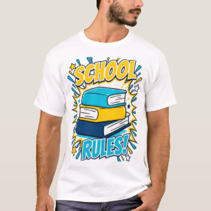 Schoolregels PNG – Terug naar school ontwerp T-shirt