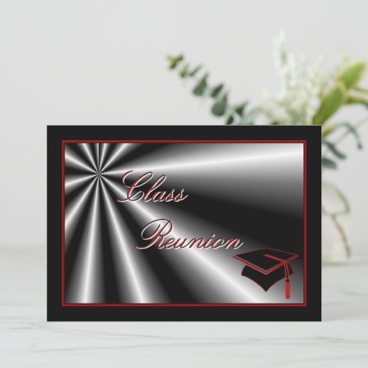 Schoolreünie middelbare school kaart (Staand voorkant)