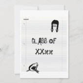 "Schoolreünie" "terug naar school" leuk feest Kaart (Achterkant)