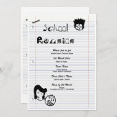 "Schoolreünie" "terug naar school" leuk feest Kaart (Voorkant / Achterkant)