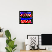 SchoolRocks - Poster met sterren en stripes (Thuiskantoor)