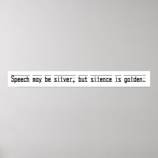  Schoolroom Proverb Poster (Voorkant)