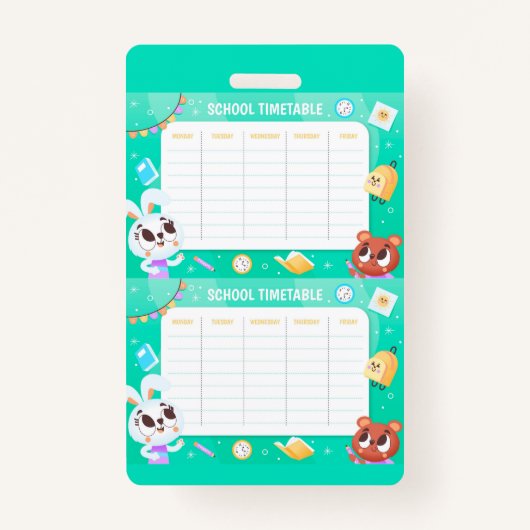 Schoolrooster Badge (Achterkant)