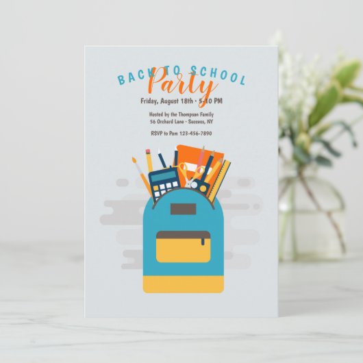 Schoolrugzak Kaart (Staand voorkant)