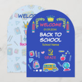 School's cool laten we heersen tweede klas terug s kaart (Voorkant / Achterkant)