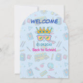 School's cool laten we heersen tweede klas terug s kaart (Achterkant)