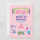 School's cool laten we heersen tweede klas terug s kaart (Voorkant)