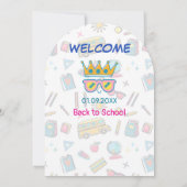 School's cool laten we heersen tweede klas terug s kaart (Achterkant)