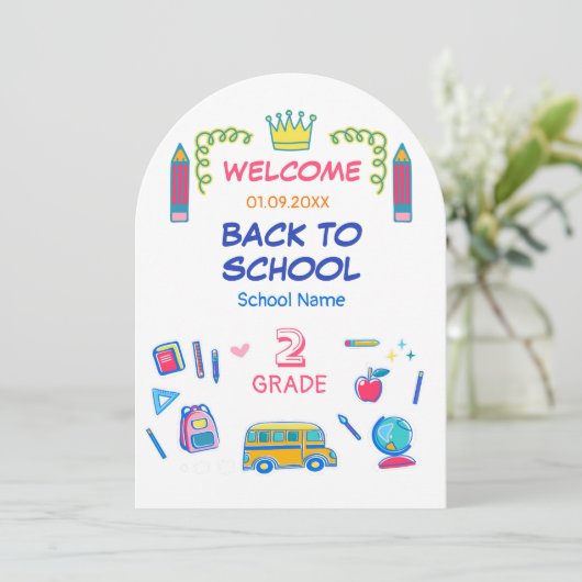 School's cool laten we heersen tweede klas terug s kaart (Staand voorkant)