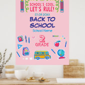 School's cool laten we heersen tweede klas terug s poster (Keuken)