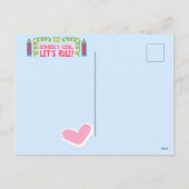 "School's cool let's rule" motivatie citeert Feestdagenkaart (Achterkant)