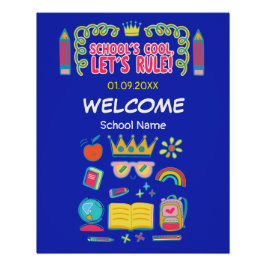 "School's cool let's rule" motivatie citeert Perfect Poster