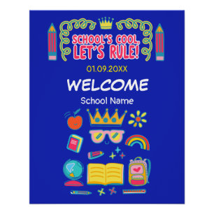 "School's cool let's rule" motivatie citeert Perfect Poster