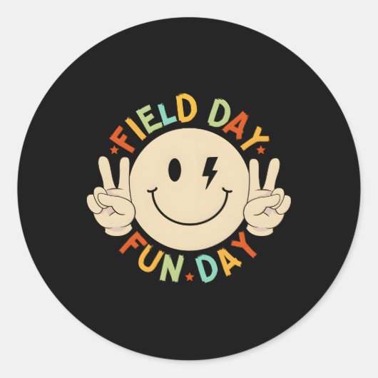 School's Field Trip Squad voor Leraar Field Day Fu Ronde Sticker (Voorkant)