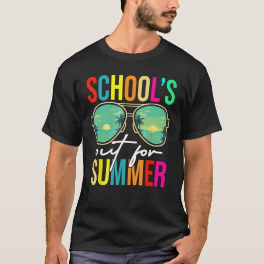 Schools Out for Summer Graduation Students Teacher T-shirt (Voorkant)