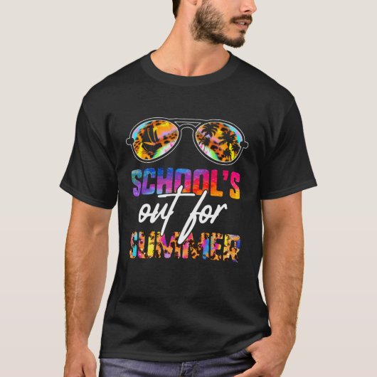 School's Out For Summer Teacher Vacation Leopard T T-shirt (Voorkant)