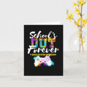 School's Out Forever Gamer Afstuderen Gift Move On Kaart (Gele Bloem)