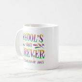School's Out Forever Gepensioneerde Klasse van 202 Koffiemok (Voorkant links)