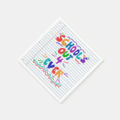 School's Out Forever Loose Leaf Paper Servet (Hoek)
