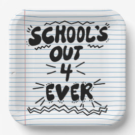 School's Out Forever losbladig papier Papieren Bordje