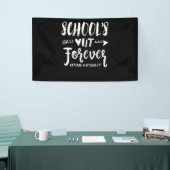 School's Out Forever Retired Teacher Retirement Spandoek (Beurs)