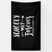 School's Out Forever Retired Teacher Retirement Spandoek (Verticaal)