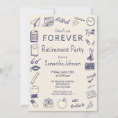 School's Out Forever Teacher Retirement Party Kaart (Voorkant)