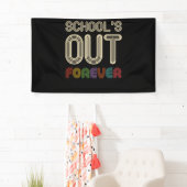 School's Out Forever Teacher Retirement Spandoek (Insitu)
