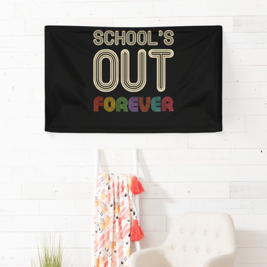 School's Out Forever Teacher Retirement Spandoek (Insitu)