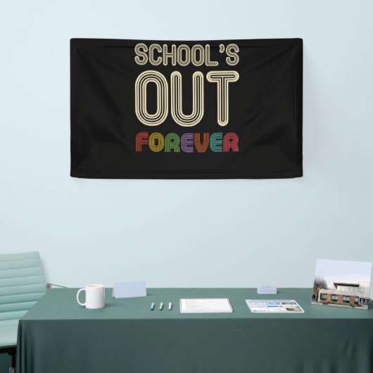 School's Out Forever Teacher Retirement Spandoek (Beurs)