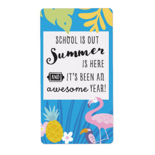 "School's Out Summer is here" Labels van de Favor