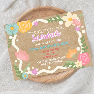 School's out, Summer party, Class party,  Kaart