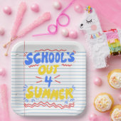 School's uit losse blad papier uitnodiging papieren bordje (Feest)