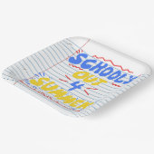 School's uit losse blad papier uitnodiging papieren bordje (Gebogen)