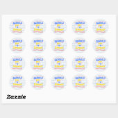 School's uit losse bladpapier ronde sticker (Vel)