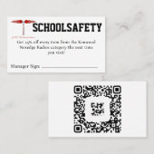 SCHOOLSAFETY Coupon Visitekaartje (Voorkant / Achterkant)