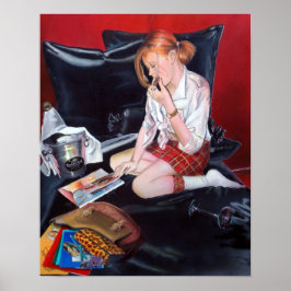 Schoolschilderij is klaar met poster