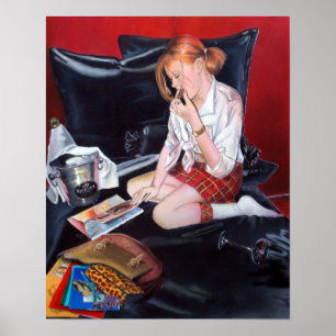 Schoolschilderij is klaar met poster