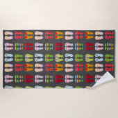 Schoolschoenen strandstijl met flip flop strandlaken (Voorkant)